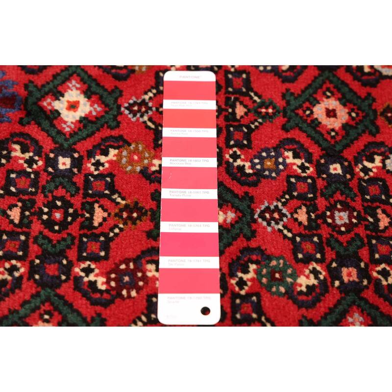 ECARPETGALLERY Hand-knotted Andelz Red Wool Rug - 2'5 x 9'7