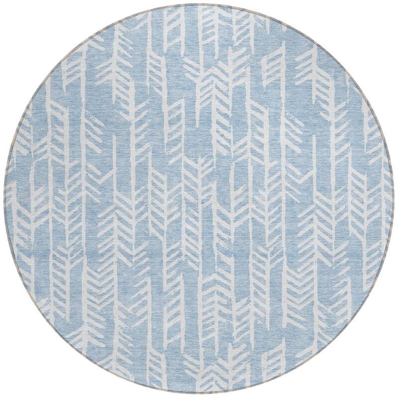 HomeRoots Tribal Transitional Rectangle Outdoor Rug