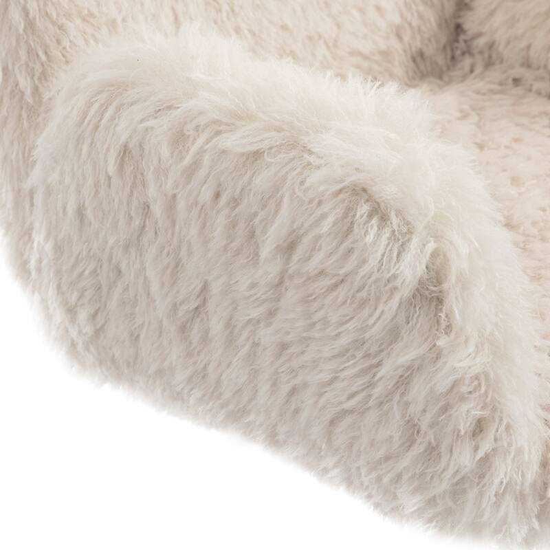 Criss Cross Chair with 5-Gear Adjustable Armrests & Wheels, Ergonomic Thickened Backrest Swivel Desk Chair for Home Office