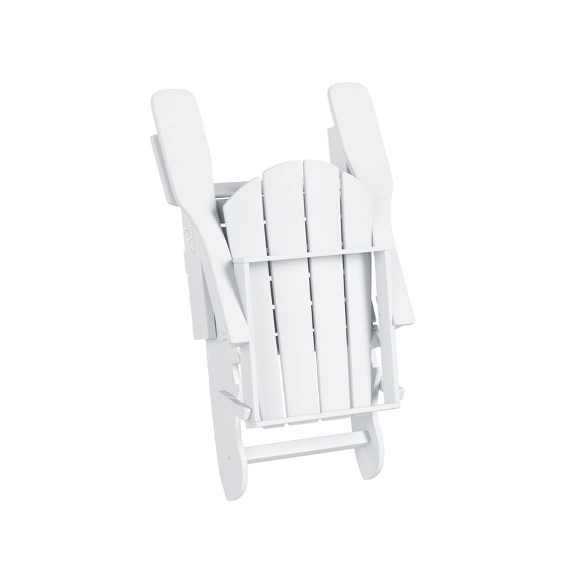 POLYTRENDS Laguna All Weather Poly Outdoor Adirondack Chair - Foldable (Set of 2)