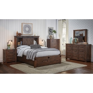 Simply Solid Shelba Solid Wood 6-piece Storage Bedroom Collection
