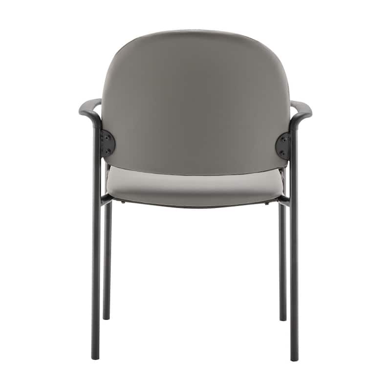 Comfort Stackable Steel Side Reception Chair with Arms - 23.5"D x 23.75"W x 33.25"H
