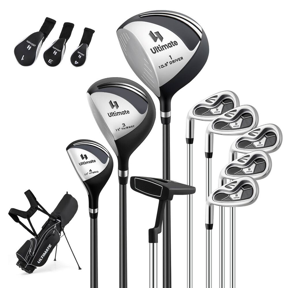 Gymax Men's Left-Handed Complete Golf Clubs & Bag Set w/460CC #1