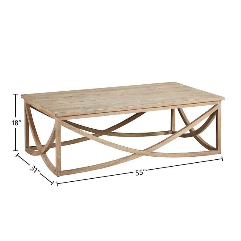 Chelsea 55-inch Reclaimed Fir Coffee Table with Clear Coat