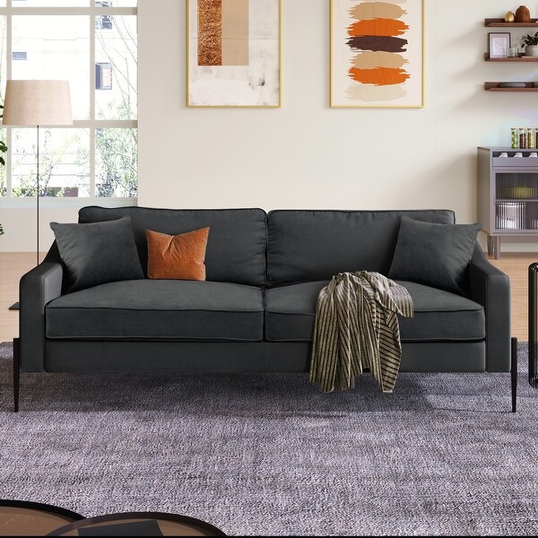 Straight Row Loveseat Sleeper Recliner Couch with 2 Pillows Bed Bath Beyond 39310022