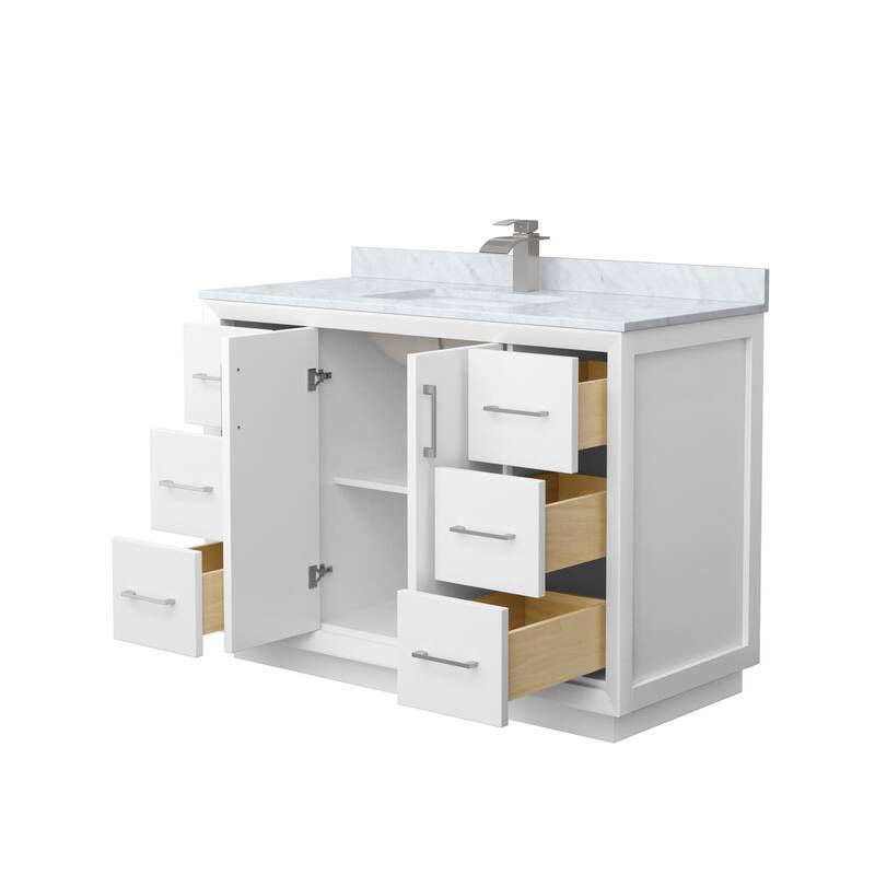 Wyndham Collection WCF414148S-NAT-UNSMXX Strada 48" Free Standing