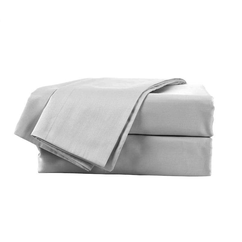 Martex Brrr Solid Sheet Set - Twin - Soft Gray