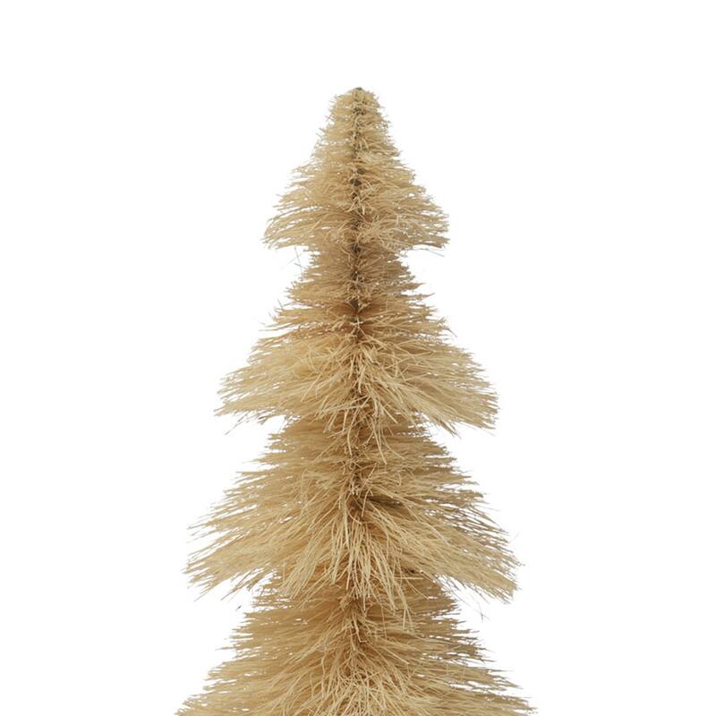 Sisal Bottle Brush Tree with Wood Base