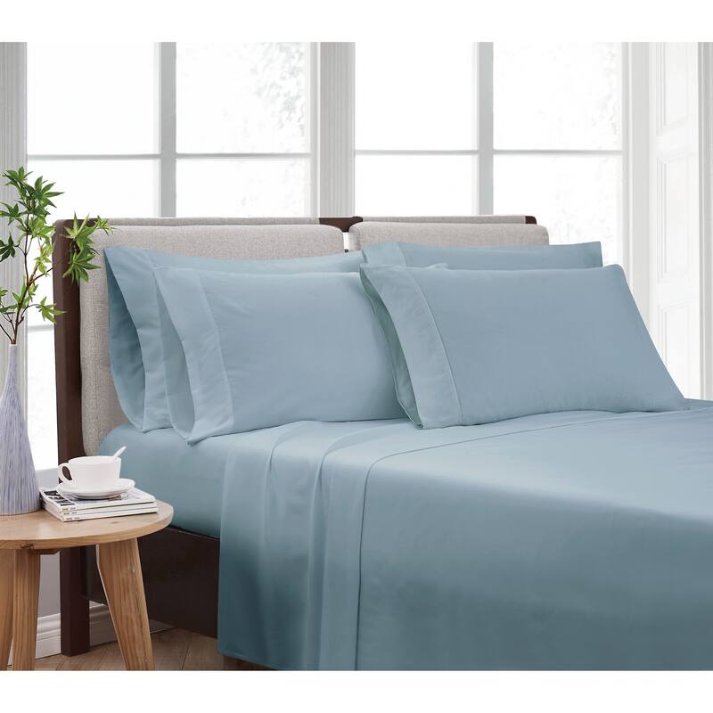 Cannon Heritage Solid 6 Piece Sheet Set (Includes Bonus Pillowcases)