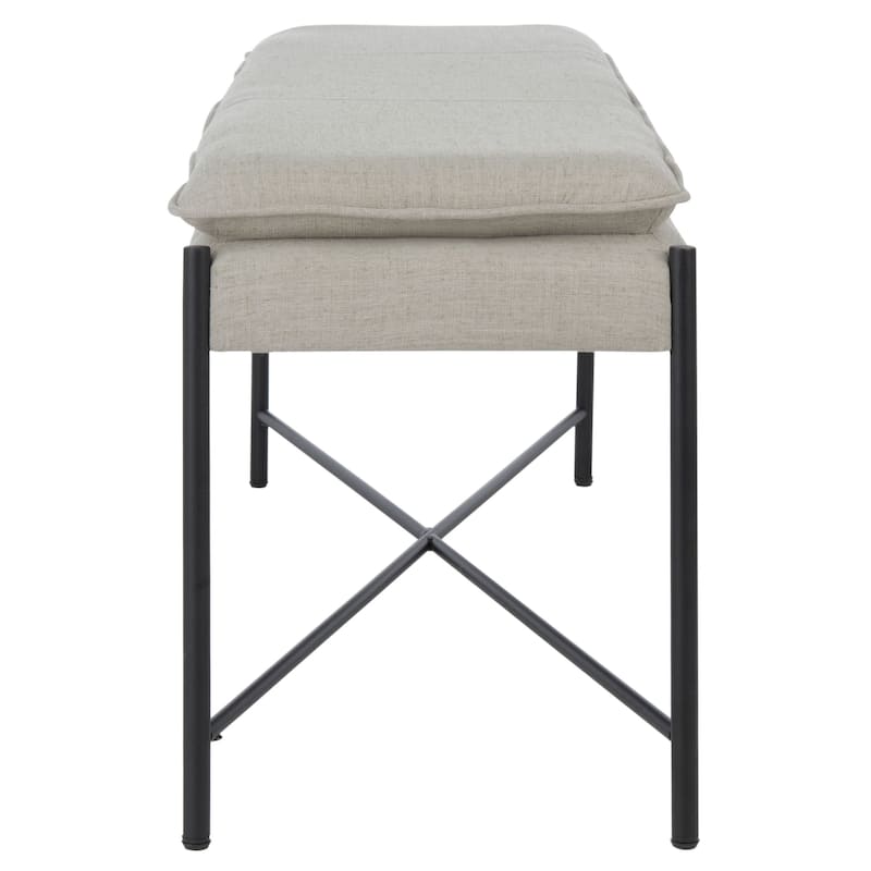 SAFAVIEH Kara 19-inch Cushioned X-Bench - 50" W x 13.5" L x 19" H - 50" W x 13.5" L x 19" H
