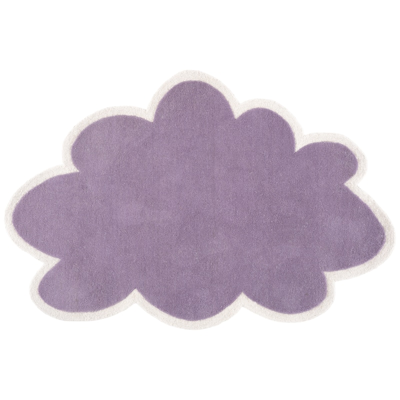 SAFAVIEH Handmade Kids Shannen Wool Rug - 4' x 6' - Purple/Ivory