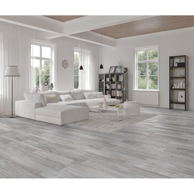 Industry Tile 6x24 Oslo Gray Wood Look Porcelain Tile
