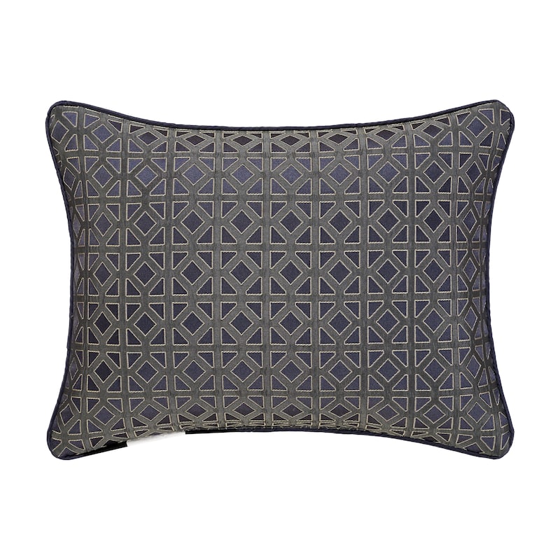 J. Queen New York Alaro Slate Boudoir Decorative Throw Pillow