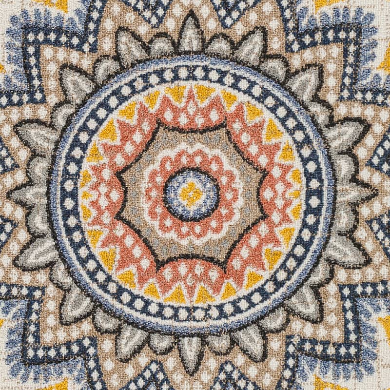 Livabliss Delphi Transitional Mandala Area Rug