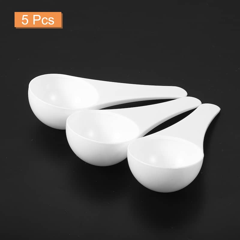 Plastic Measuring Spoons Powder Scoops Spoon Kitchen Spoon, 15g White