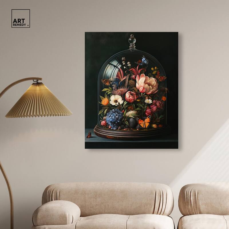 Bell Jar Garden II Canvas by Art Remedy, Gallery Wrapped