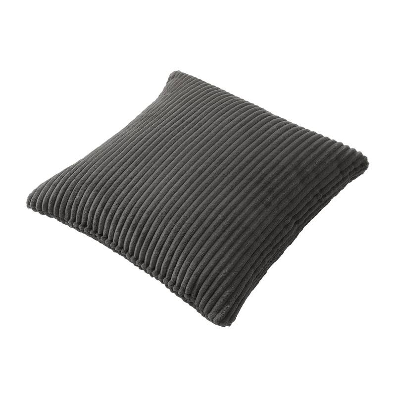 Set of 2 Modern Decorative Soft Corduroy Throw Pillows
