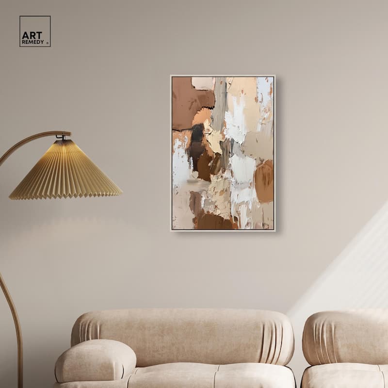 Beige Variations Canvas by Art Remedy
