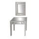 preview thumbnail 5 of 16, Grey MDF Glam Console Table (Set of 2) - S/2 31"W, 31"H