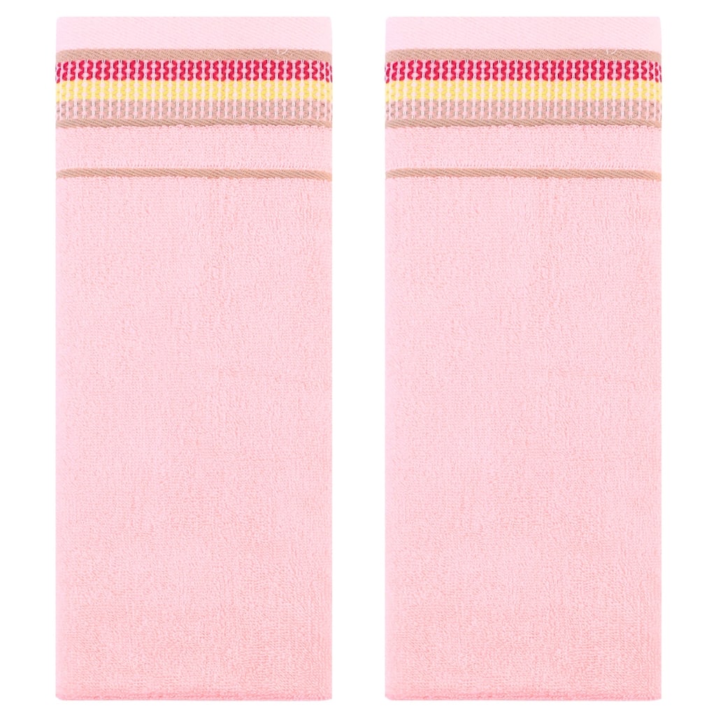 Hand Towels for Bathroom Cotton Striped Pattern Absorbent Soft Decorative Hands Face Towel