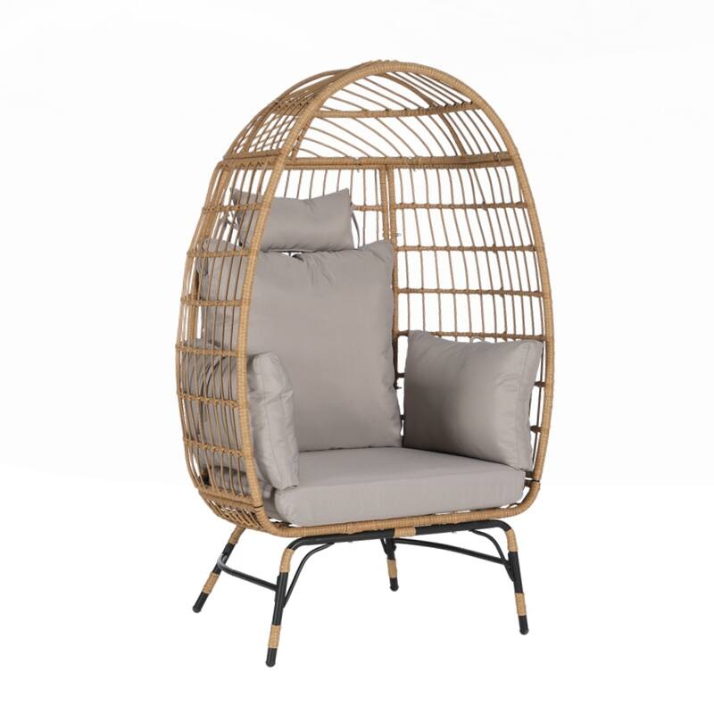 Oversized Large Egg ChairS with Ottoman
