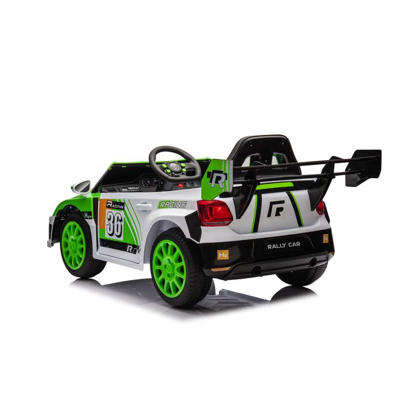 Remote Control Kids Ride On Car, 12V Battery Powered with Music, Lights, and Openable Doors