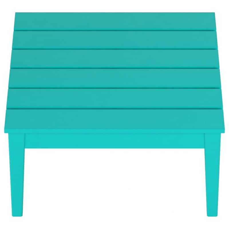 Polytrends Shoreside HDPE Eco-Friendly All Weather Square Modern 32" Conversation Table