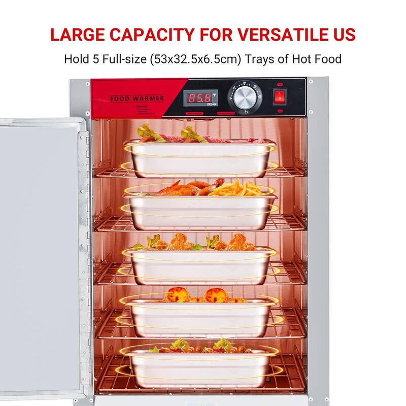 Food Warming Cabinet - Hot Box Food Warmer, 850W