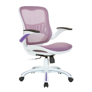 Riley Office Chair with White Mesh Seat and Back