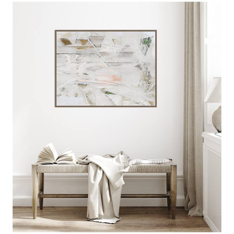 Kate and Laurel NC ZG Builder by Nikki Chu Framed Canvas Wall Art Print