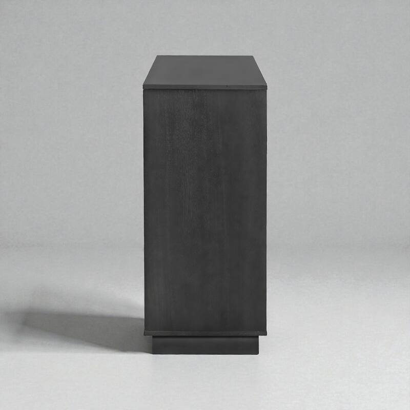 55'' Storage Cabinet with 7 Drawers and 2 Doors, Modern Sideboard with Adjustable Shelves for Living Room