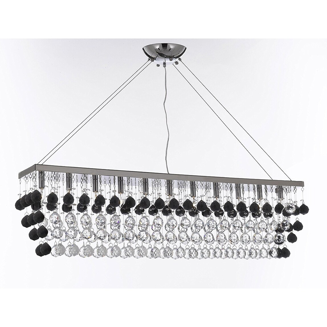 Modern Crystal RainDrop 11 Light Chandelier - Chandeliers For Bedrooms by Overstock.com