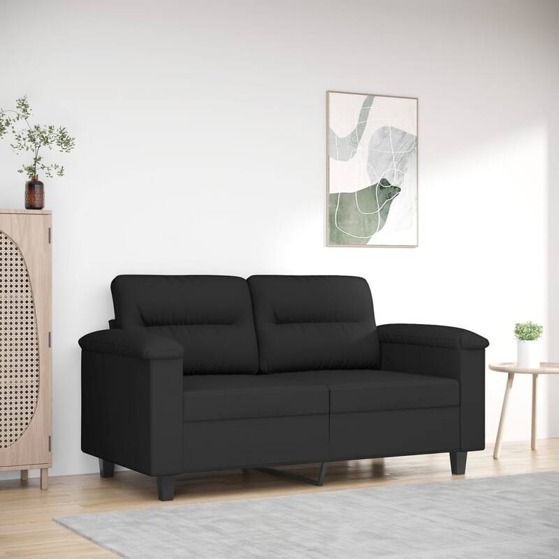vidaXL Sofa Chair Black - Black-47.2"