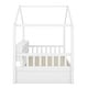 preview thumbnail 6 of 8, White Twin Size Wood House Bed Kids Bed with Shelves and Mini-Canbinet