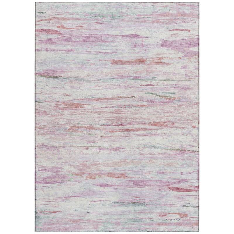 HomeRoots Abstract Transitional Rectangle Outdoor Rug