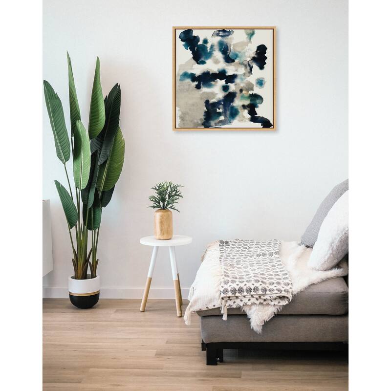 Kate and Laurel Sylvie Gilded Watercolor Frame Canvas by Amy Lighthall