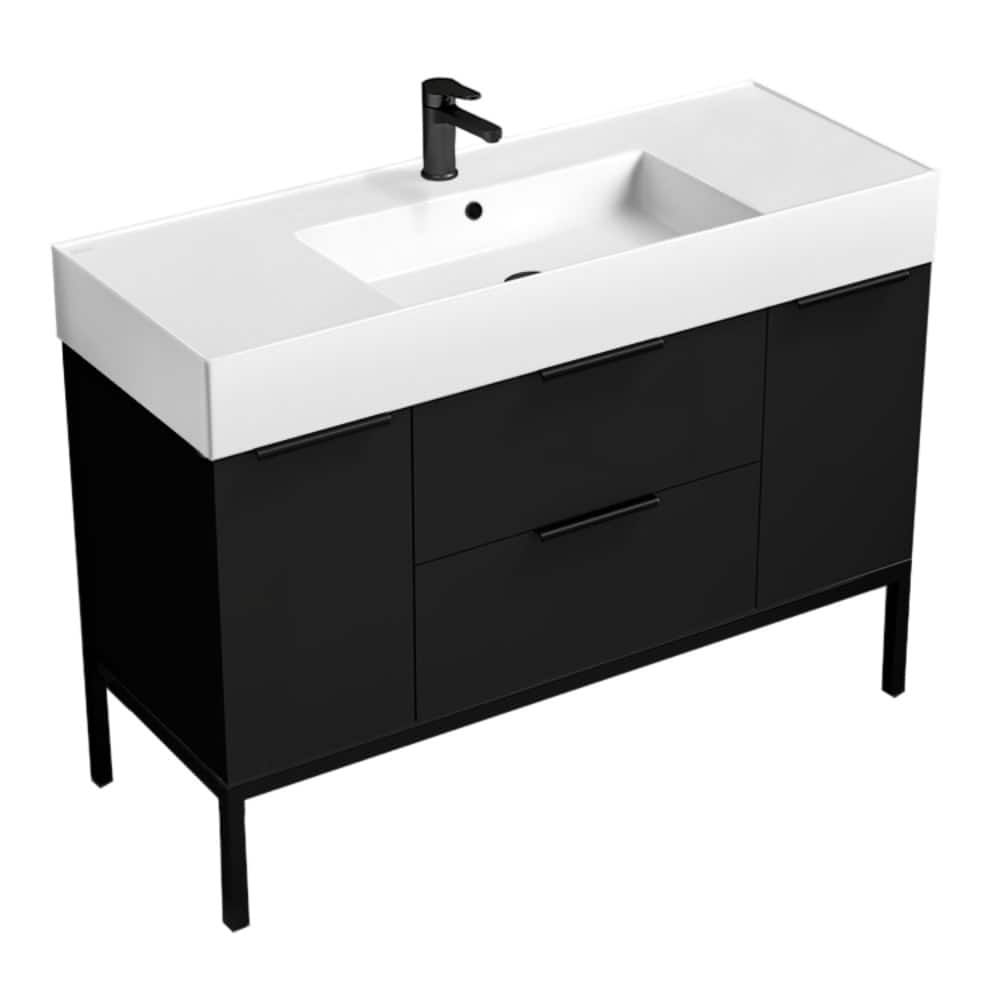 Nameeks Derin-4818-C Derin 48" Free Standing Single Basin Vanity Set