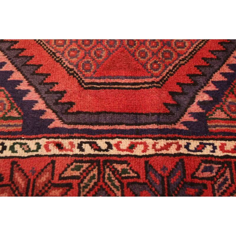 ECARPETGALLERY Hand-knotted Andelz Red Wool Rug - 3'5 x 6'8