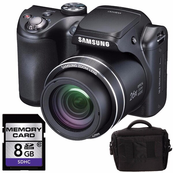 Shop Samsung Wb100 Digital Camera Bundle Black Overstock 18006421