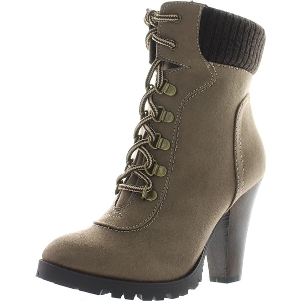 womens high heel work boots