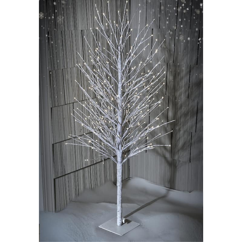 48" Led Birch Tree