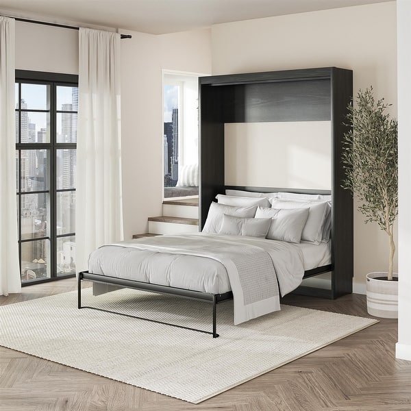 slide 2 of 35, Signature Sleep Paramount Queen Murphy Bed, Black Oak
