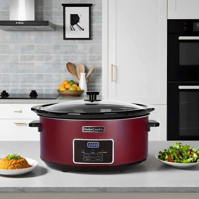 8-Quart Programmable Slow Cooker with Non-Stick Pot