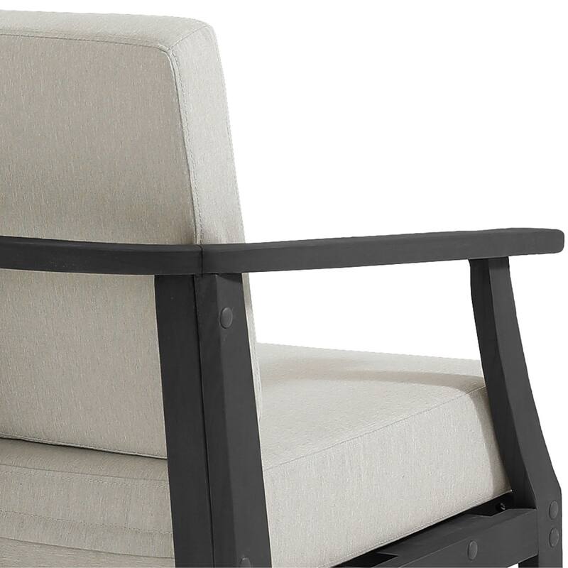 Teak Wood Patio Outdoor Loveseat Sofa and Coffee Table Set