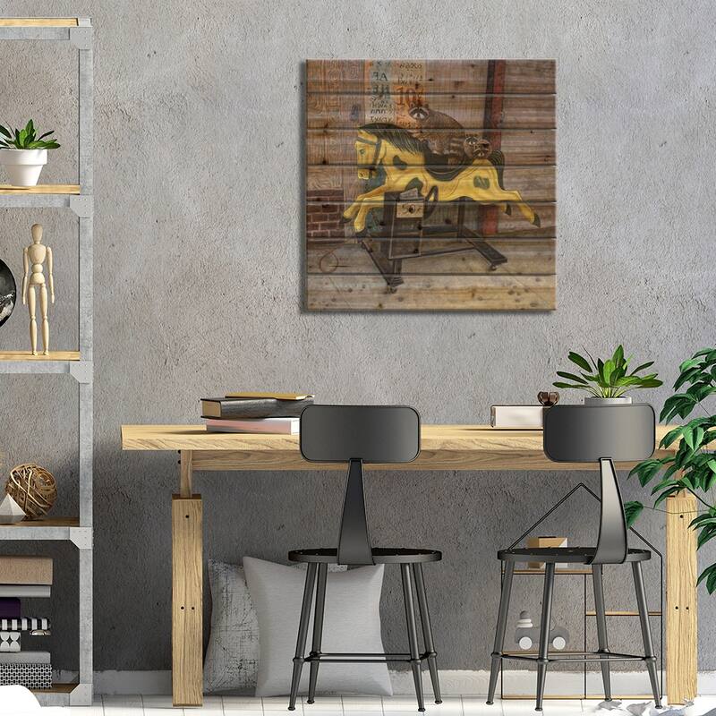 Now We Ride II Print On Wood by Holly Wood - Multi-Color