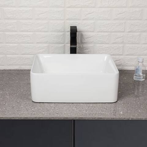 Vessel Sink Rectangle - 18"x14" Bathroom Sink