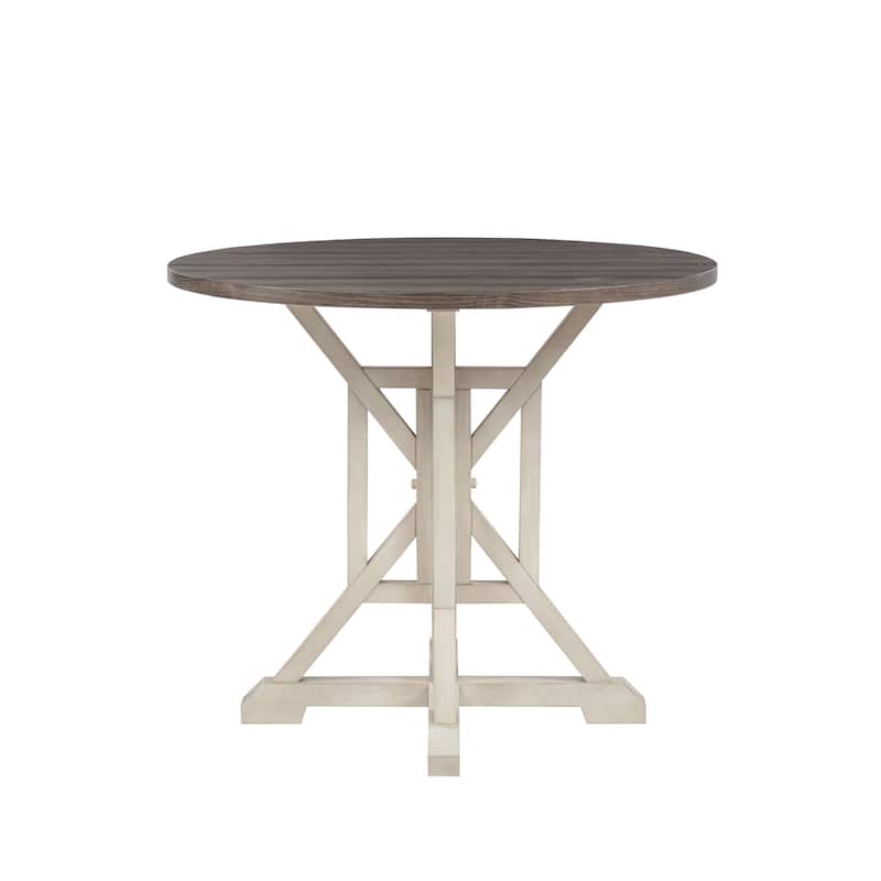 Belsey Round Solid Wood Counter Table