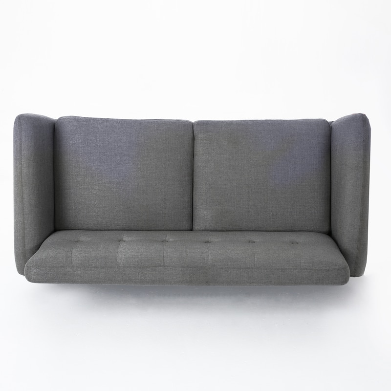 Modern Tufted Fabric Upholstered Sofa by Christopher Knight Home