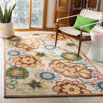 SAFAVIEH Handmade Four Seasons Giorgiana Floral Rug