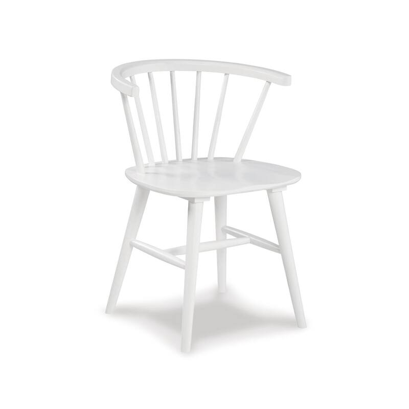 Signature Design by Ashley Grannen White Solid Wood Dining Chairs (Set of 2) - 22"W x 21"D x 30"H